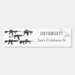 Gun Diversity Bumper Stickers