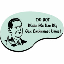 Gun Enthusiast Voice photo sculptures