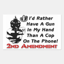 Gun In My Hand! Rectangle Sticker