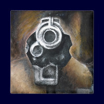 Gun, Magnet by artbyjolyn Gun, Magnet