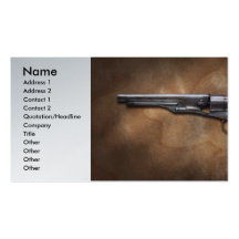 Gun - Model 1860 Army Revolver Business Card