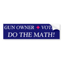 GUN OWNER   VOTER! BUMPER STICKER
