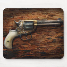 Gun- Police - True Grit Mousepads