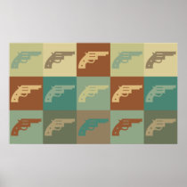 Gun Pop Art Poster