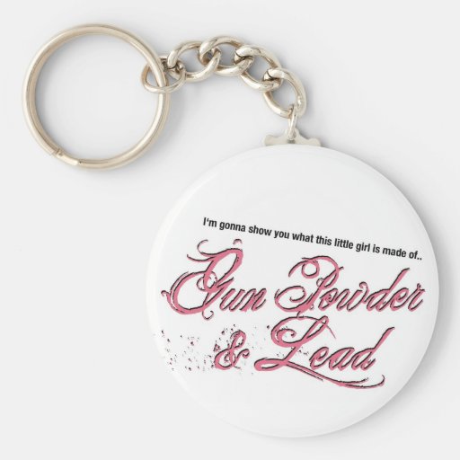 Gun Powder & Lead Keychains Zazzle