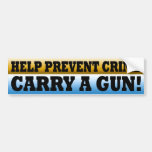 Gun Rights Prevent Crime Bumper Stickers