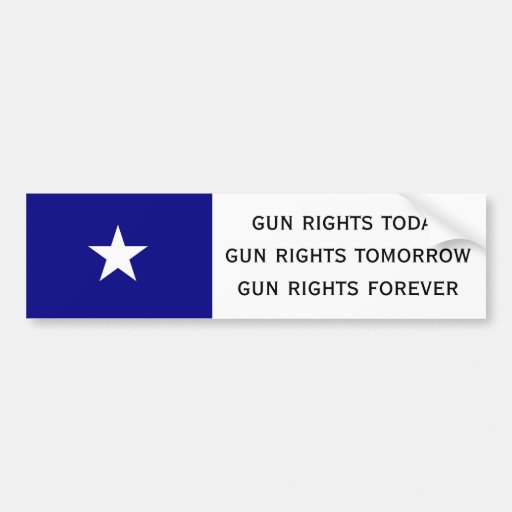 gun rights today bumper sticker Zazzle