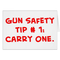 gun safety tip #1 cards by rexfmay gun safety tip #1 cards