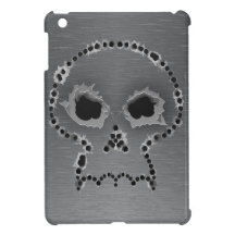 Gun Shots Holes Gothic Head Bone iPad Mini Case