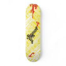 Gun Tattoo Skateboard Pro