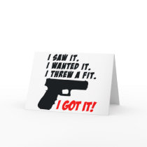 Gun Temper Tantrum Card