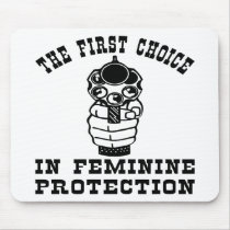 Gun, The 1st Choice In Feminine Protection Mouse Pads