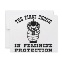 Gun The First Choice In Feminine Protection invitations by Mustang_Lady Gun The First Choice In Feminine Protection invitations