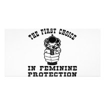 Gun The First Choice In Feminine Protection photo cards