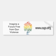 Gun-Tree Image Bumper Sticker