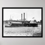 Gunboat Fort Hindman of the Mississippi Fleet 1861 Posters