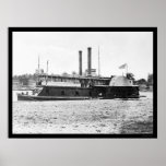 Gunboat Fort Hindman of the Mississippi Fleet 1861 Posters