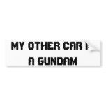 gundam bumper stickers