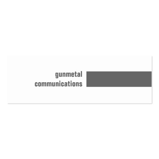 Gunmetal Simple Business Cards