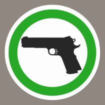 Guns Allowed Zone sticker
