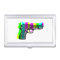 Guns and Candy Business Card Cases