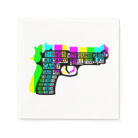 Guns and Candy Disposable Napkin