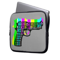 Guns and Candy Laptop Sleeves