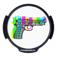 Guns and Candy LED Car Window Decal