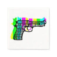 Guns and Candy Paper Napkins