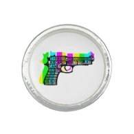 Guns and Candy Photo Rings