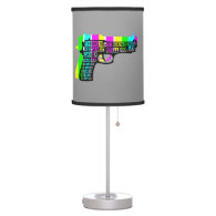 Guns and Candy Table Lamps