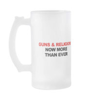 GUNS AND RELIGION NOW MORE THAN EVER COFFEE MUG