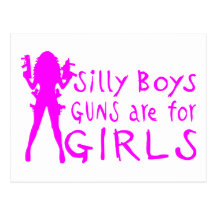 GUNS ARE FOR GIRLS POSTCARDS