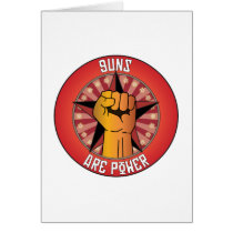 Guns Are Power Greeting Cards