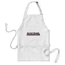 Guns Don’t Kill People Aprons