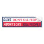 GUNS Don't Kill People Bumper Stickers