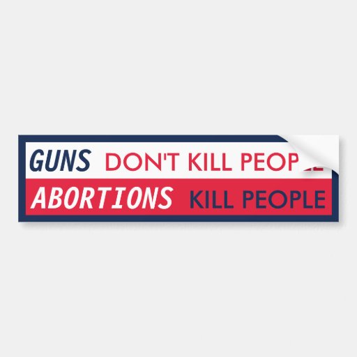 GUNS Don't Kill People Bumper Stickers