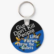 Guns Don't Kill People Button keychains