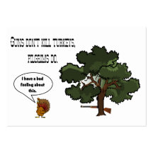 Guns don't kill Turkeys Pilgrims Do Business Card