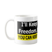 Guns, Freedom, and Money mugs