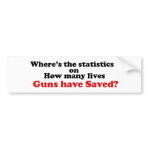 Guns have saved bumper stickers