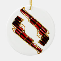 Guns n' bullets christmas tree ornaments