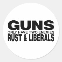 GUNS ROUND STICKERS
