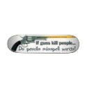 guns vs pencils skateboards by bri8894 guns vs pencils skateboards