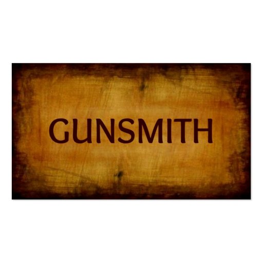 Gunsmith Antique Brushed Business Card