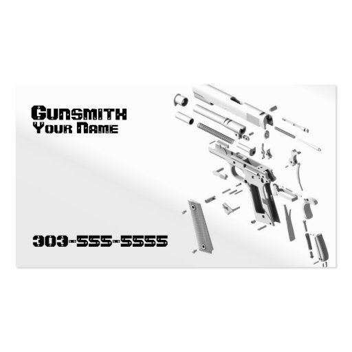 Gunsmith Business Card (front side)