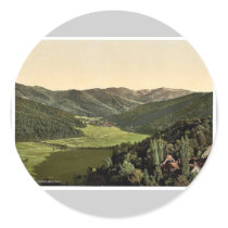 Gunther's Valley, Black Forest, Baden, Germany cla Round Sticker