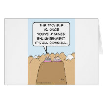 Guru: after enlightenment, it's all downhill. cards