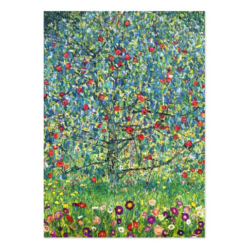 Gustav Klimt: Apple Tree Business Card (front side)