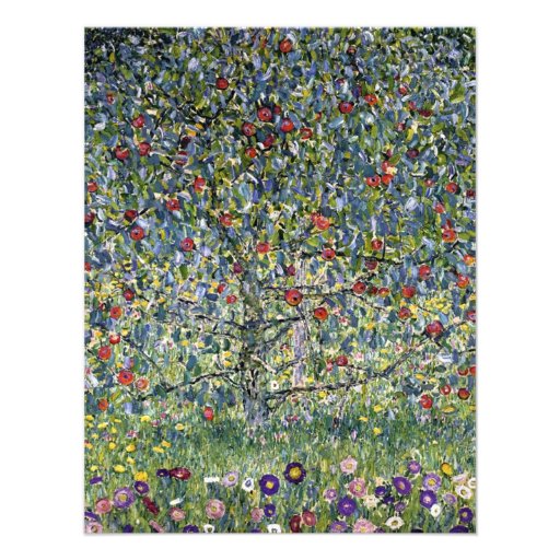 Gustav Klimt Apple Tree Note Card